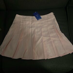 Baby Pink Pleated Skirt